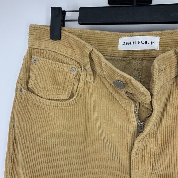 Aritzia Denim Forum Jeans Corduroy Yoko High Rise Slim Cords Pant - Picture 7 of 15